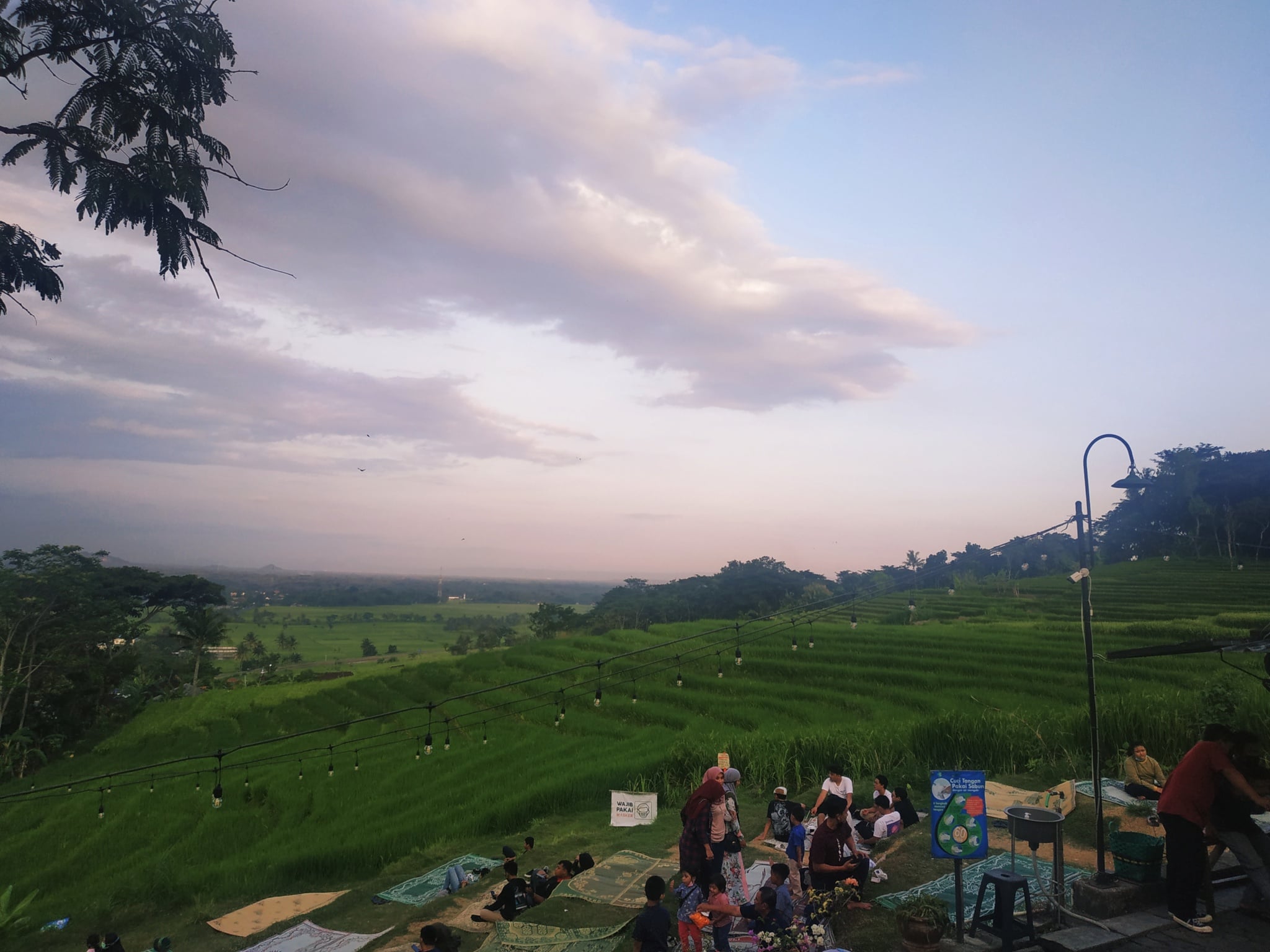 Menyantap Makanan Ndeso dengan Pemandangan Sawah dan Bukit