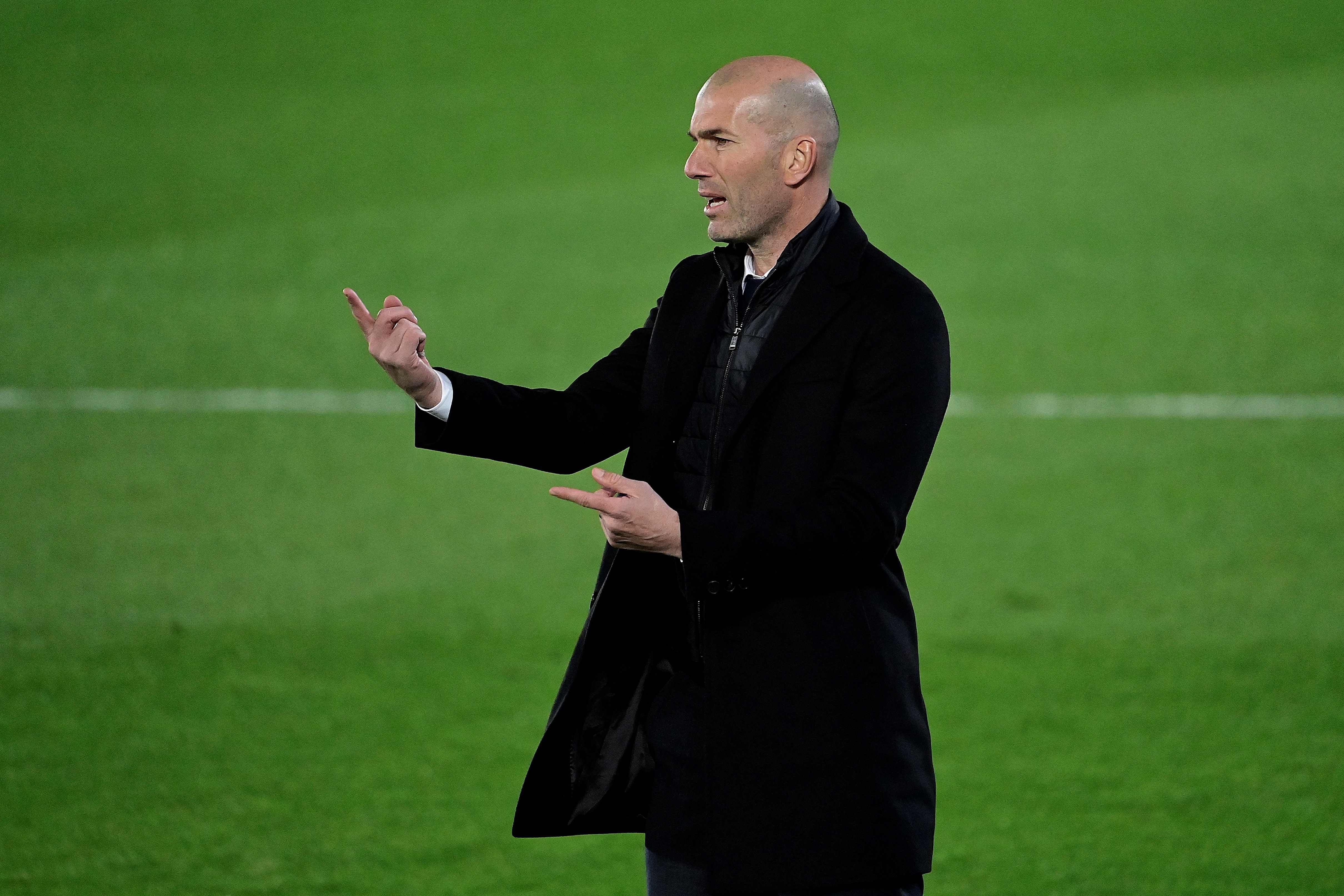 Manajer Real Madrid Zinedine Zidane 