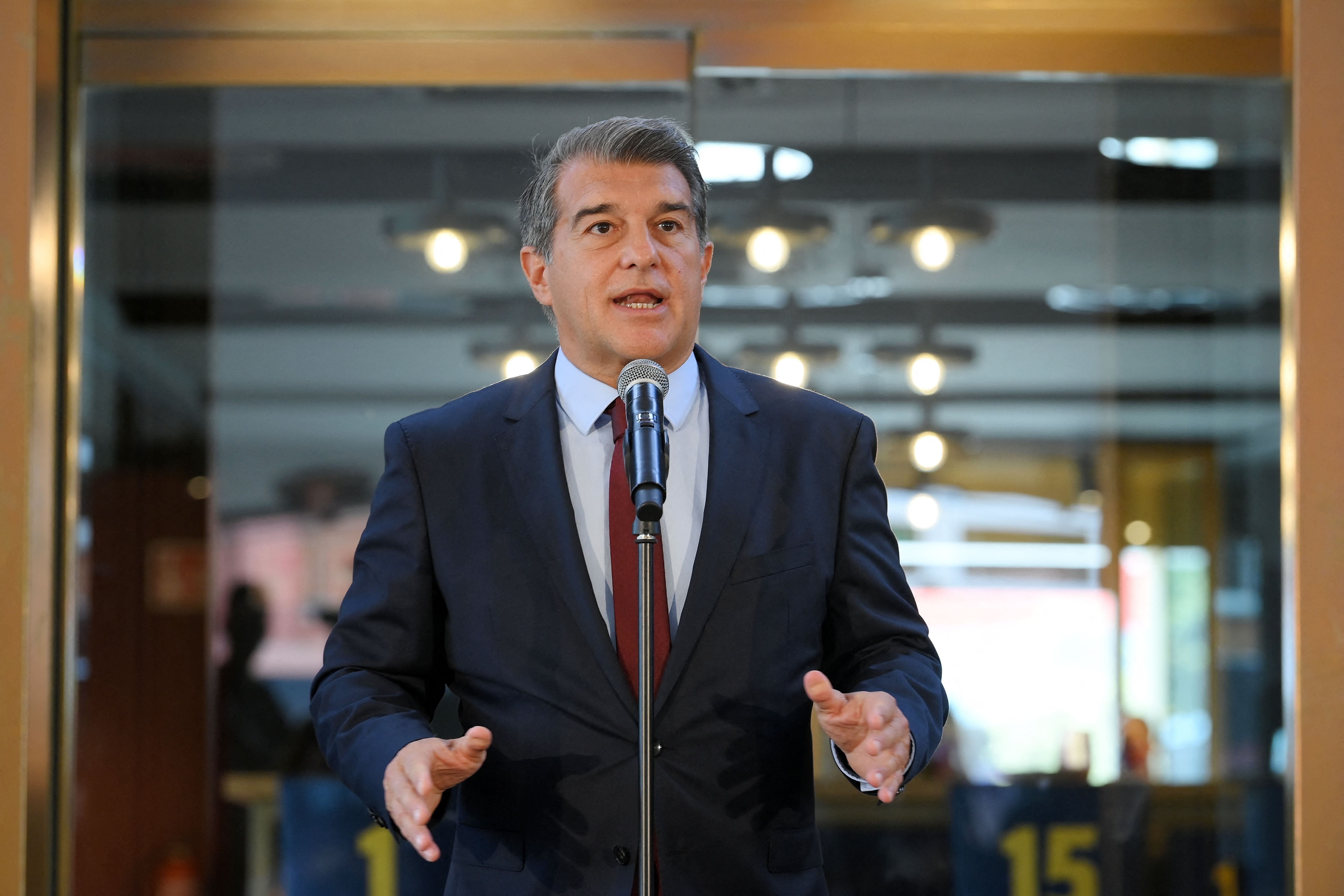 Presiden Barcelona Joan Laporta