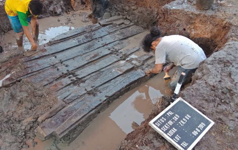 Lokasi temuan kapal kuno di Jambi.