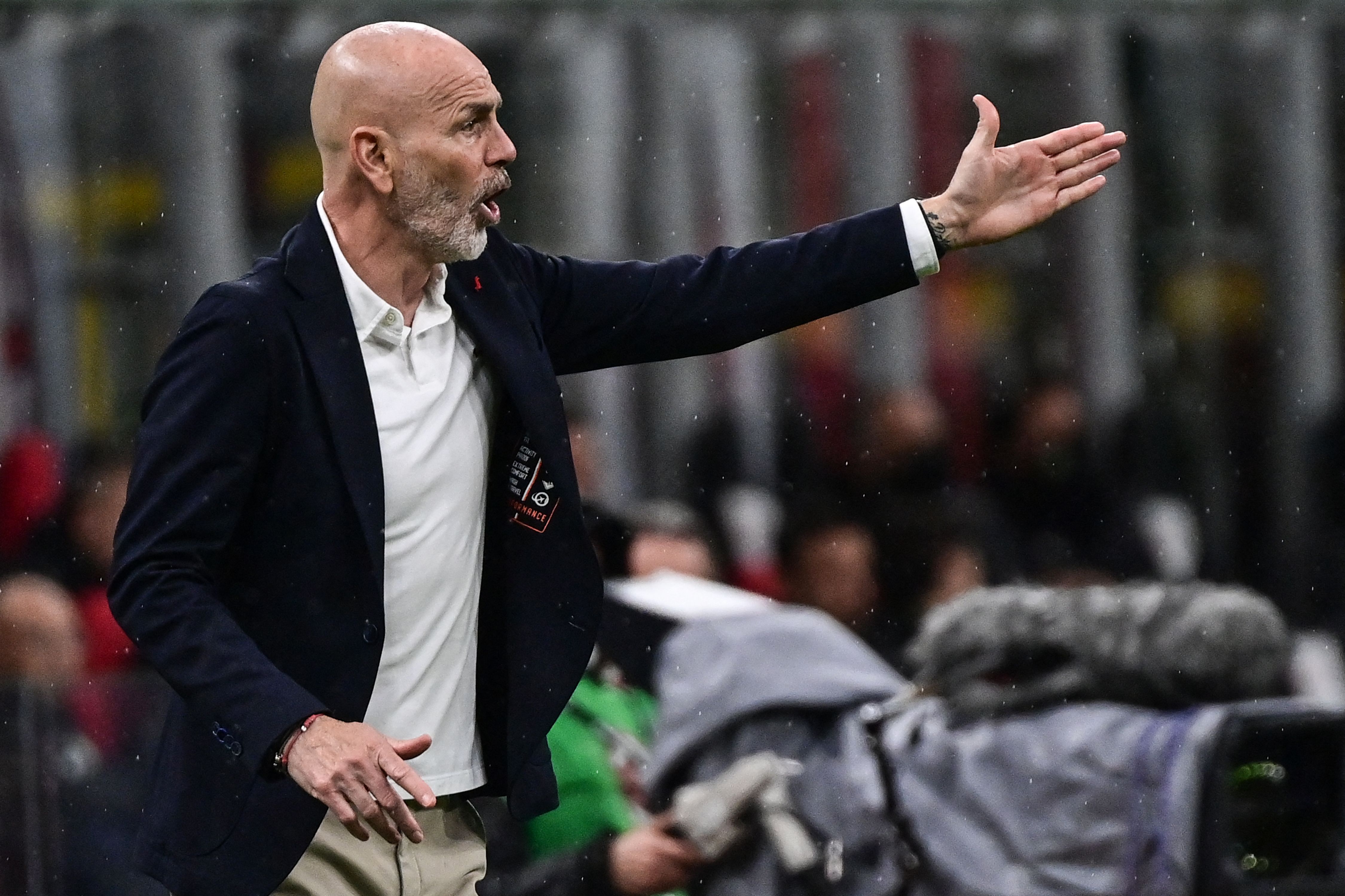 Pelatih AC Milan Stefano Pioli