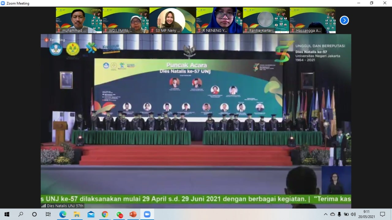 Prosesi dies natalis UNJ ke-57