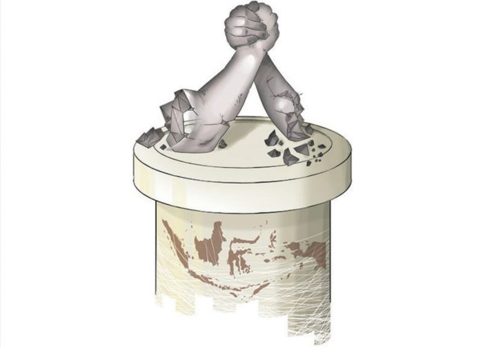 Ilustrasi demokrasi Indonesia