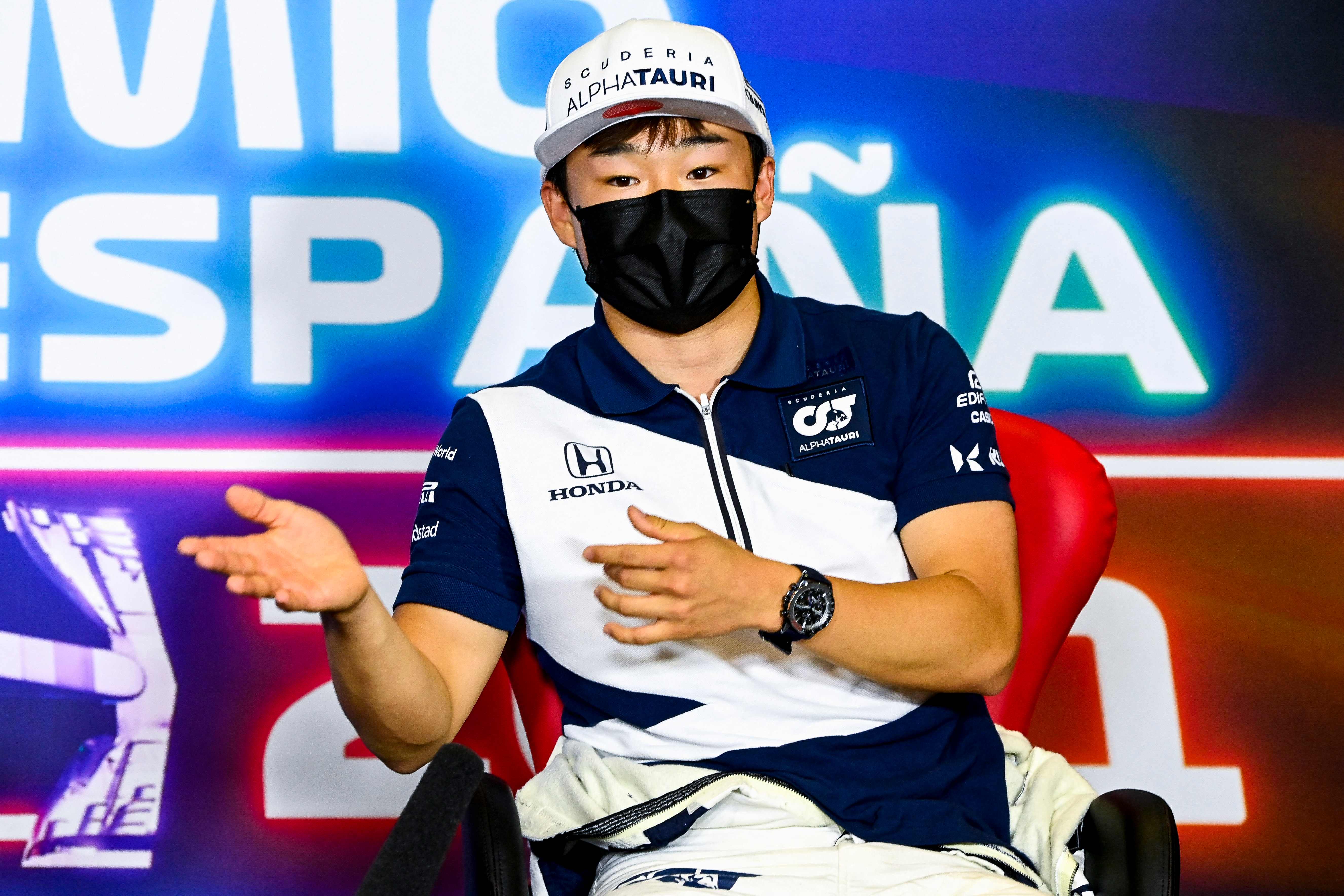 Pembalap AlphaTauri Yuki Tsunoda