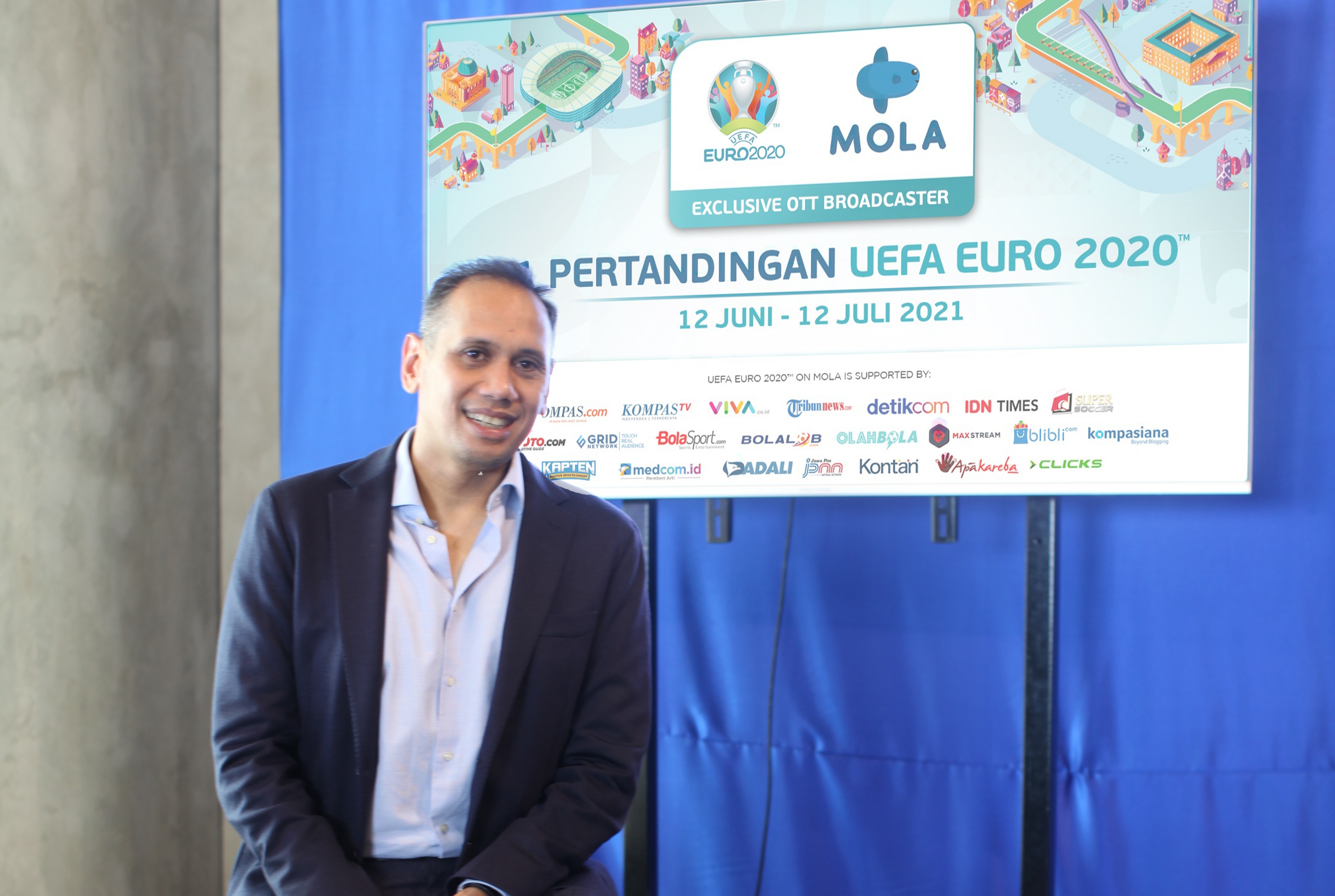 Perwakilan Mola TV Mirwan Suwarso.