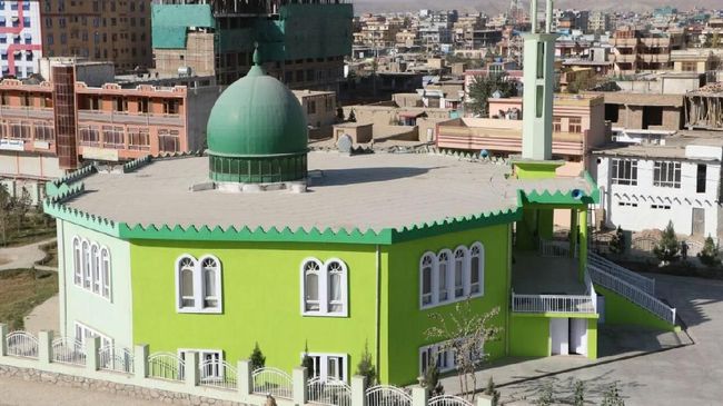 Masjid As-Salam di Indonesian Islamic Center (ICC) di daerah Ahmad Shah Baba Mina, Kabul, Afghanistan. 