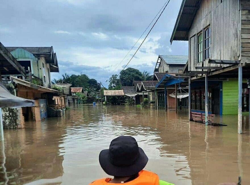  Ratusan Hektar Lahan Pertanian di Kalsel Terendam Banjir