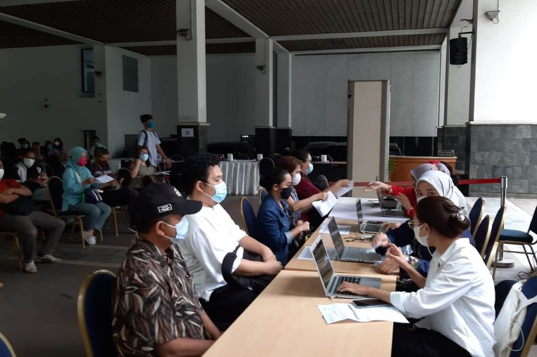 Vaksinasi covid-19 bagi awak media gelombang kedua yang terakhir.