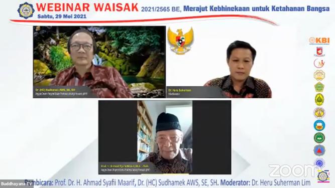  Webinar bertema “Merajut Kebhinnekaan Untuk Ketahanan Bangsa” yang diselenggarakan oleh Sekolah Tinggi Agama Buddha (STIAB) Smaratungga.l