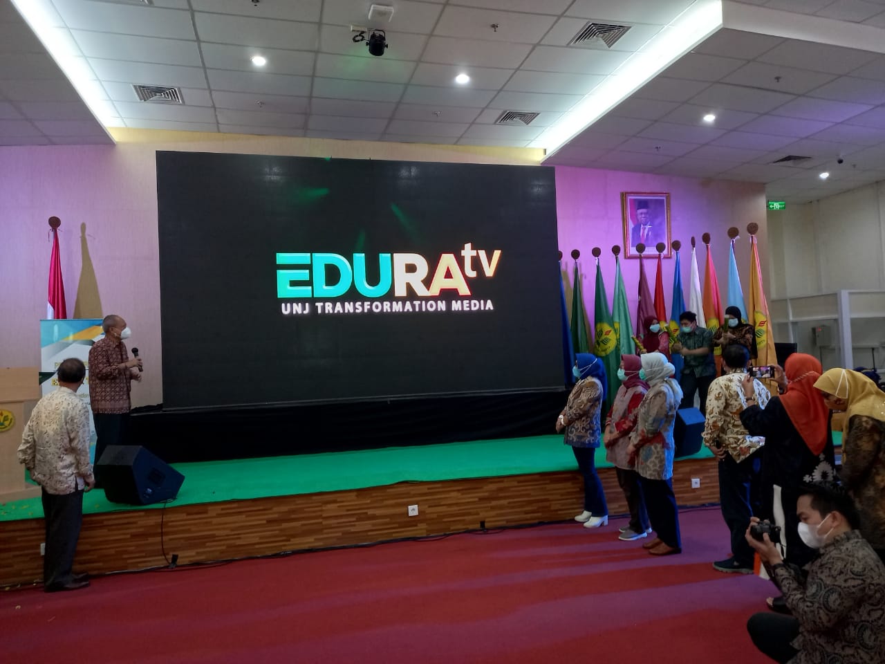 Acara peluncurkan TV Kampus UNJ, Edura TV 