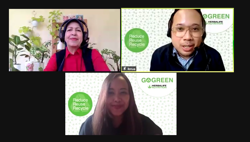  Workshop Virtual Pemanfaatan Kemasan Plastik Bekas produk Herbalife Nutrition.