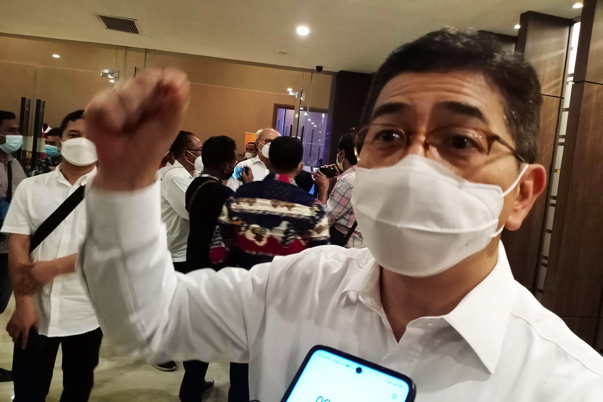 Calon Ketua Umum Kamar Dagang dan Industri Indonesia (Kadin) periode 2021-2026 Arsjad Rasjid. 