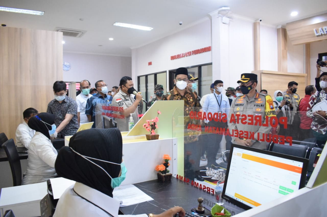 Polresta Sidoarjo Luncurkan Mal Mini Pelayanan Polri