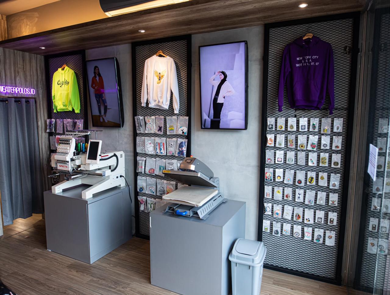 Outlet sweater polos di Jakarta.