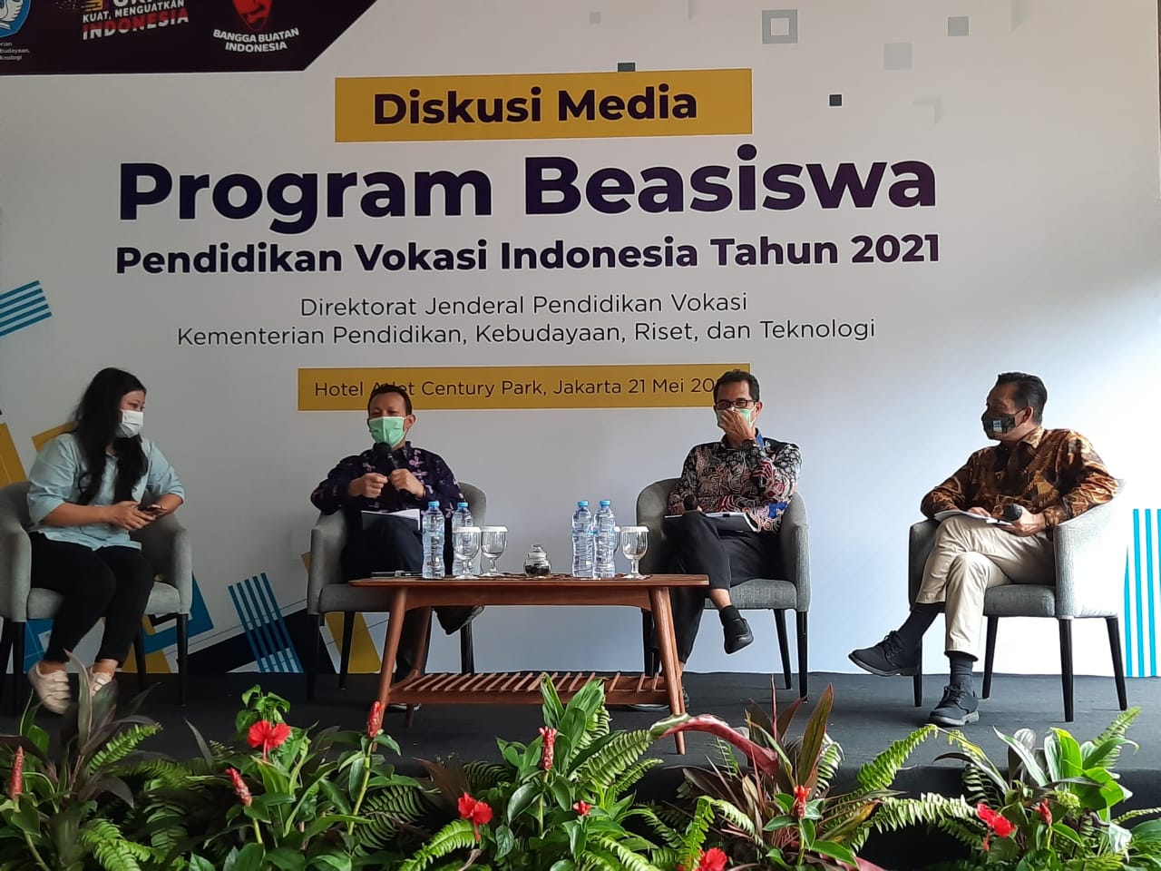Acara diskusi beasiswa Pendidikan Vokasi Indonesia. 