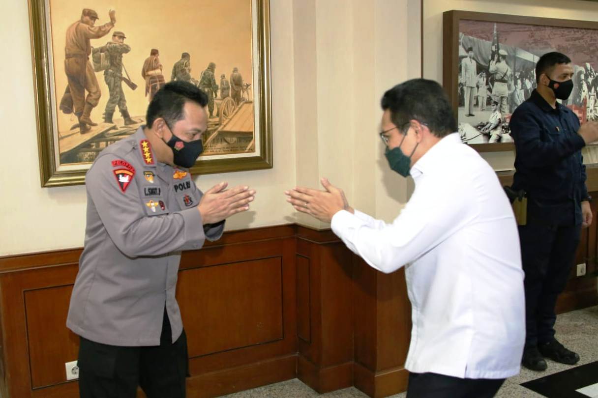 Temui Kapolri, Gus Menteri Ajak Polri Kawal Dana Desa