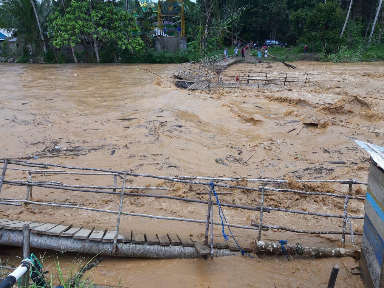 Sungai di Pegunungan Meratus kembali meluap.