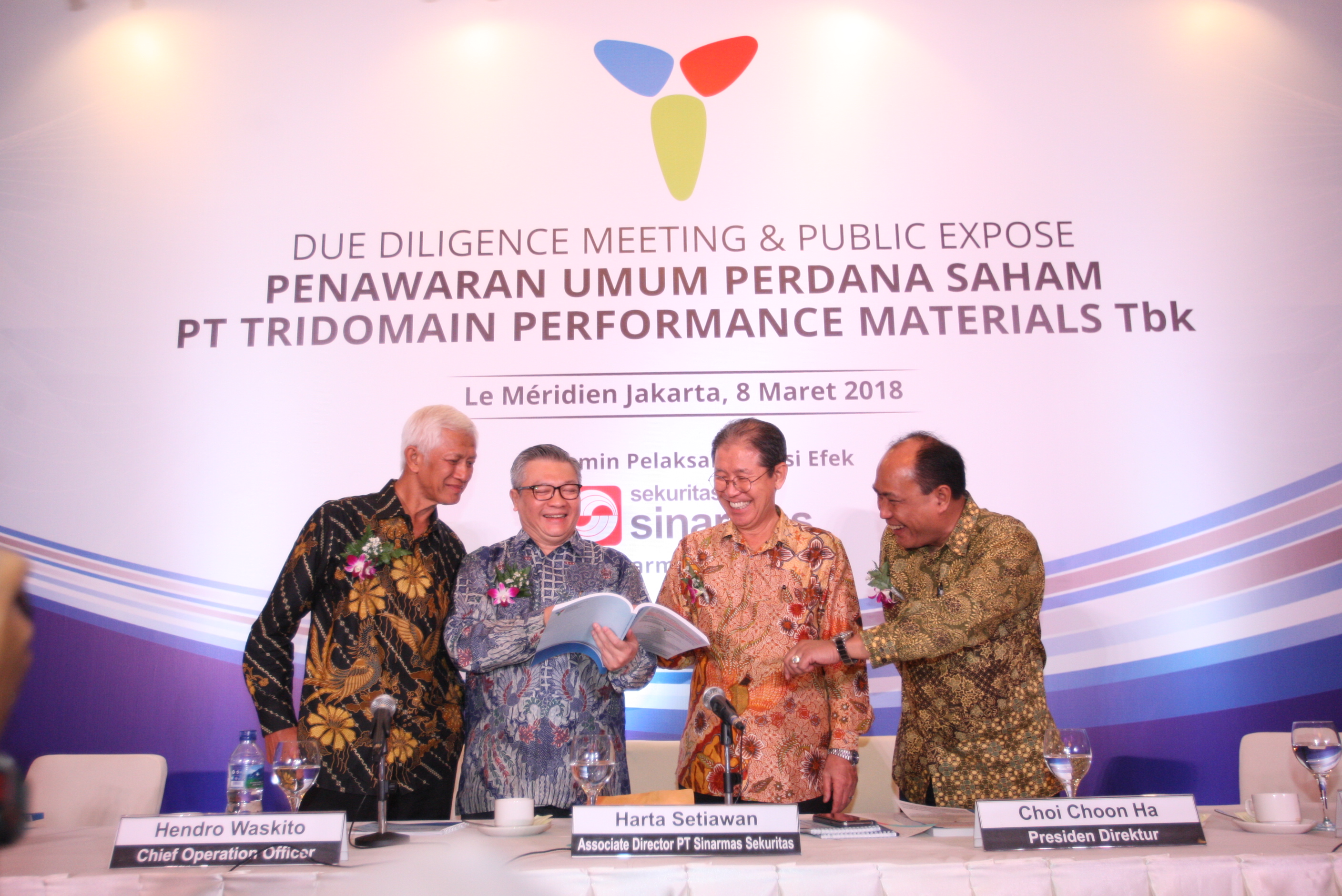 Tridomain saat IPO 2018 lalu