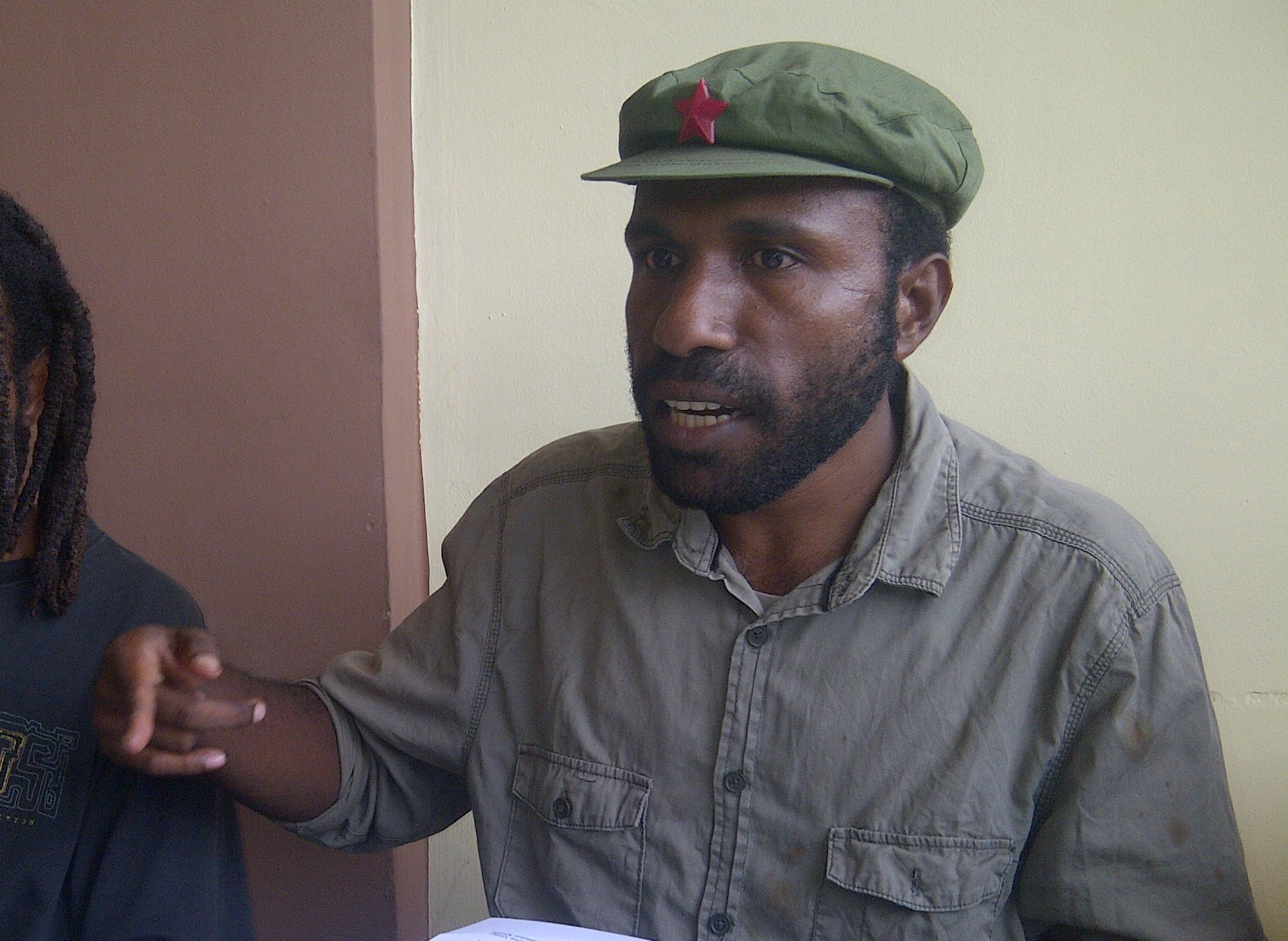 Victor Yeimo yang juga dikenal sebagai juru bicara Komite Nasional Papua Barat (KNPB).