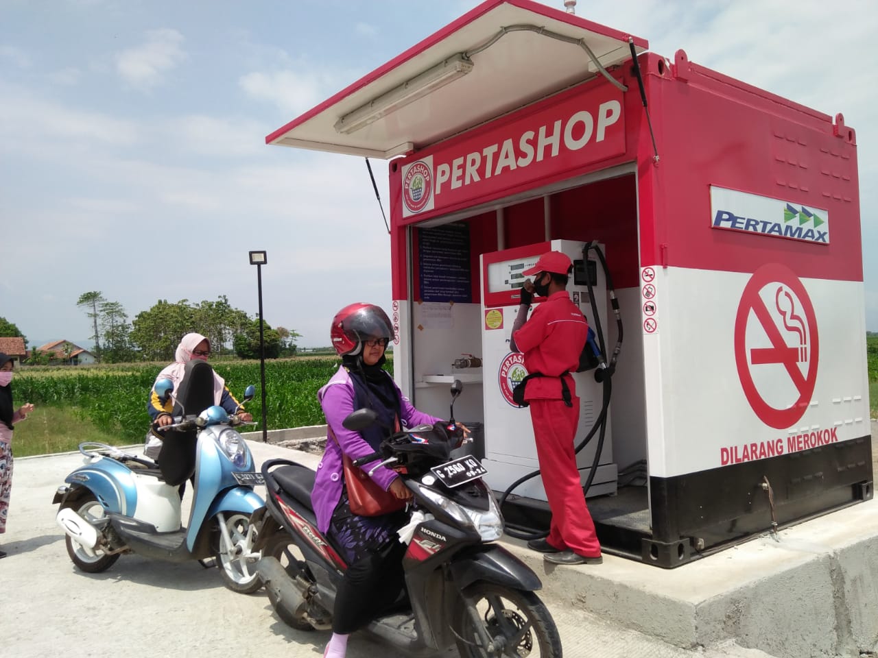 Gerai Pertashop di tegal, Jawa tengah