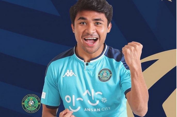 Bek Ansan Greeners asal Indonesia Asnawi Mangkualam 