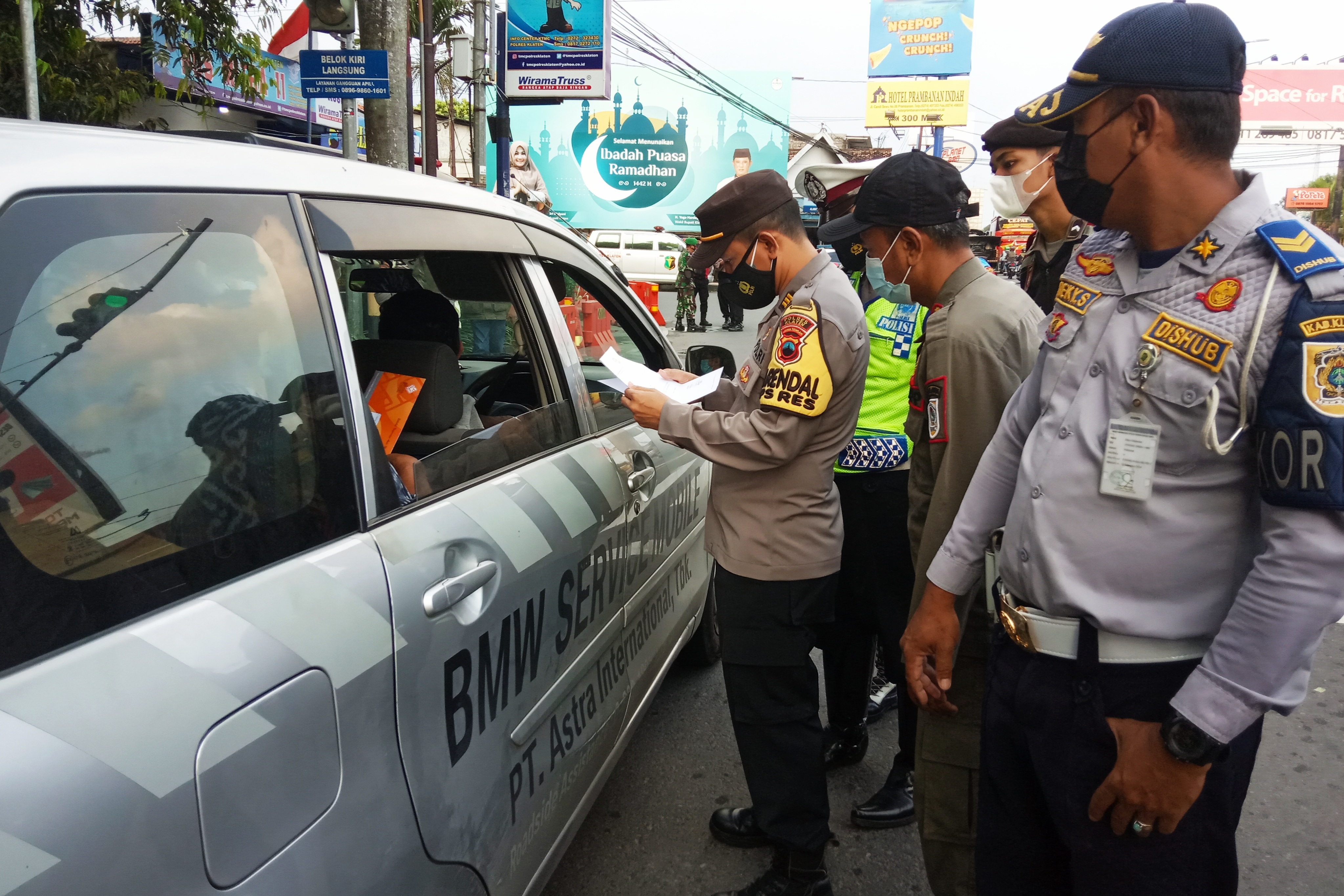 Ilustrasi penyekatan mudik.