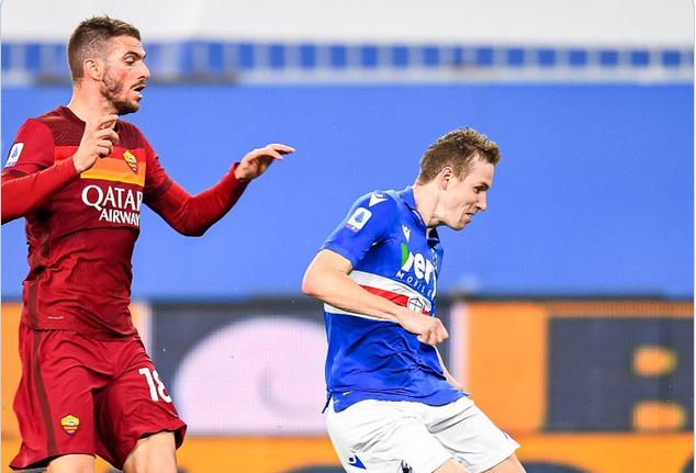 Laga Serie A antara Sampdoria dan AS Roma
