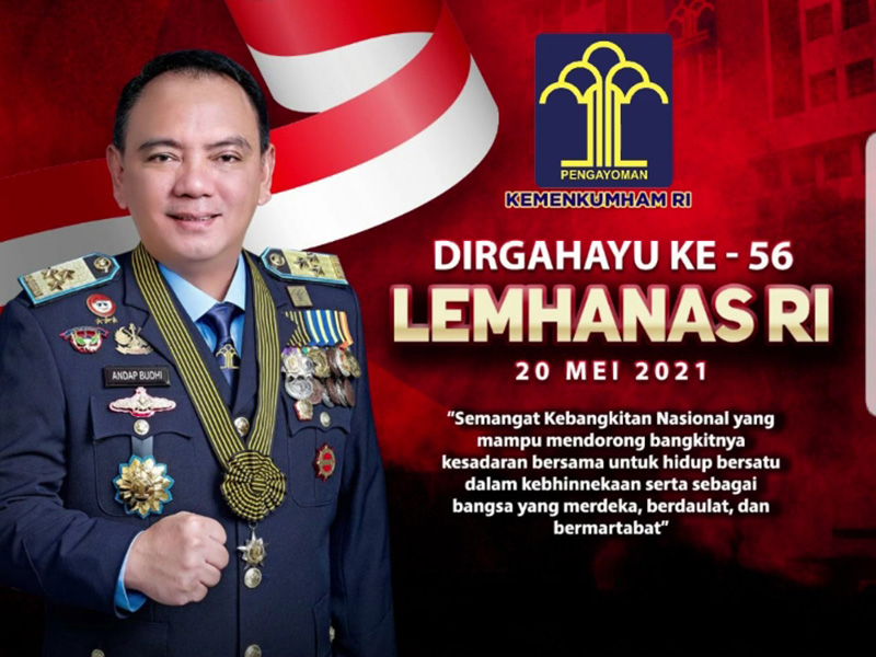 Sekretaris Jenderal Kementerian Hukum dan Hak Asasi Manusia Komjen Andap Budhi Revianto