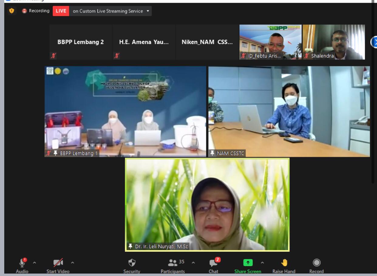 Kementan RI bekerja sama dengan NAM-CSSTC terkait Pertanian hidroponik.