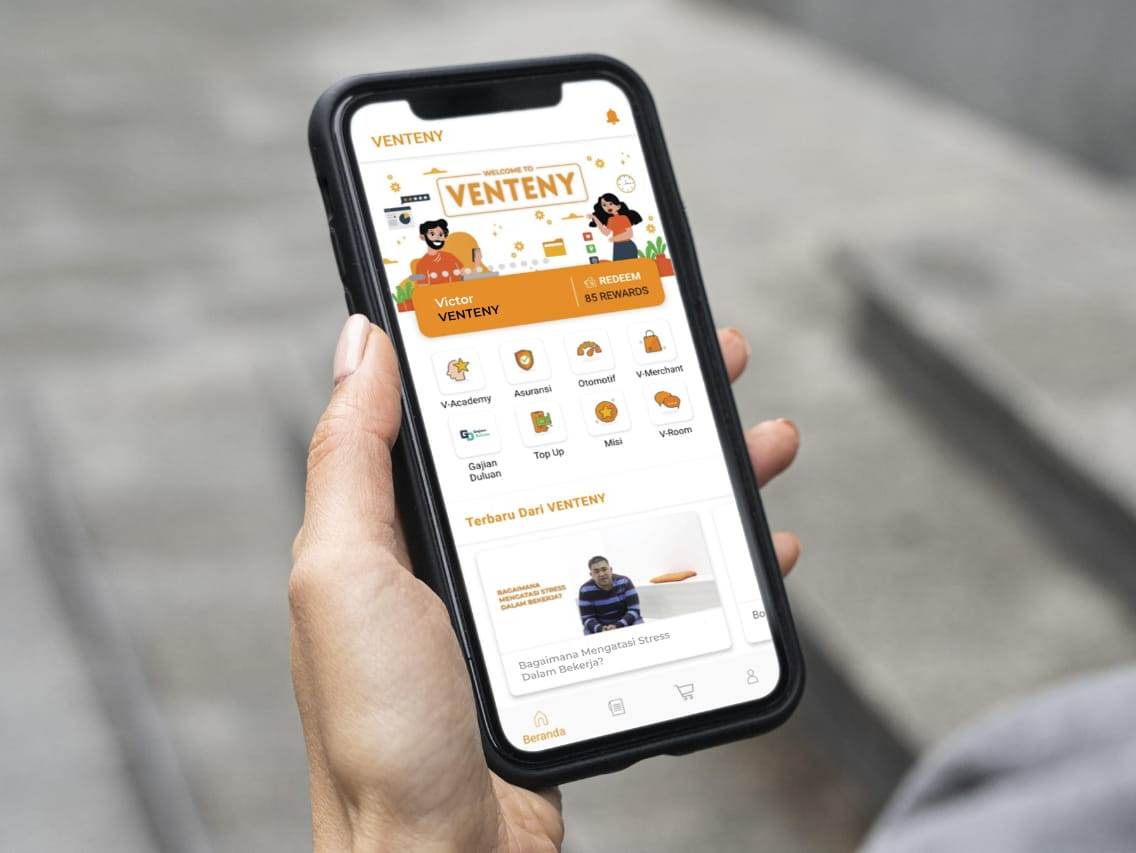 Aplikasi Venteny Layani Kebutuhan Karyawan