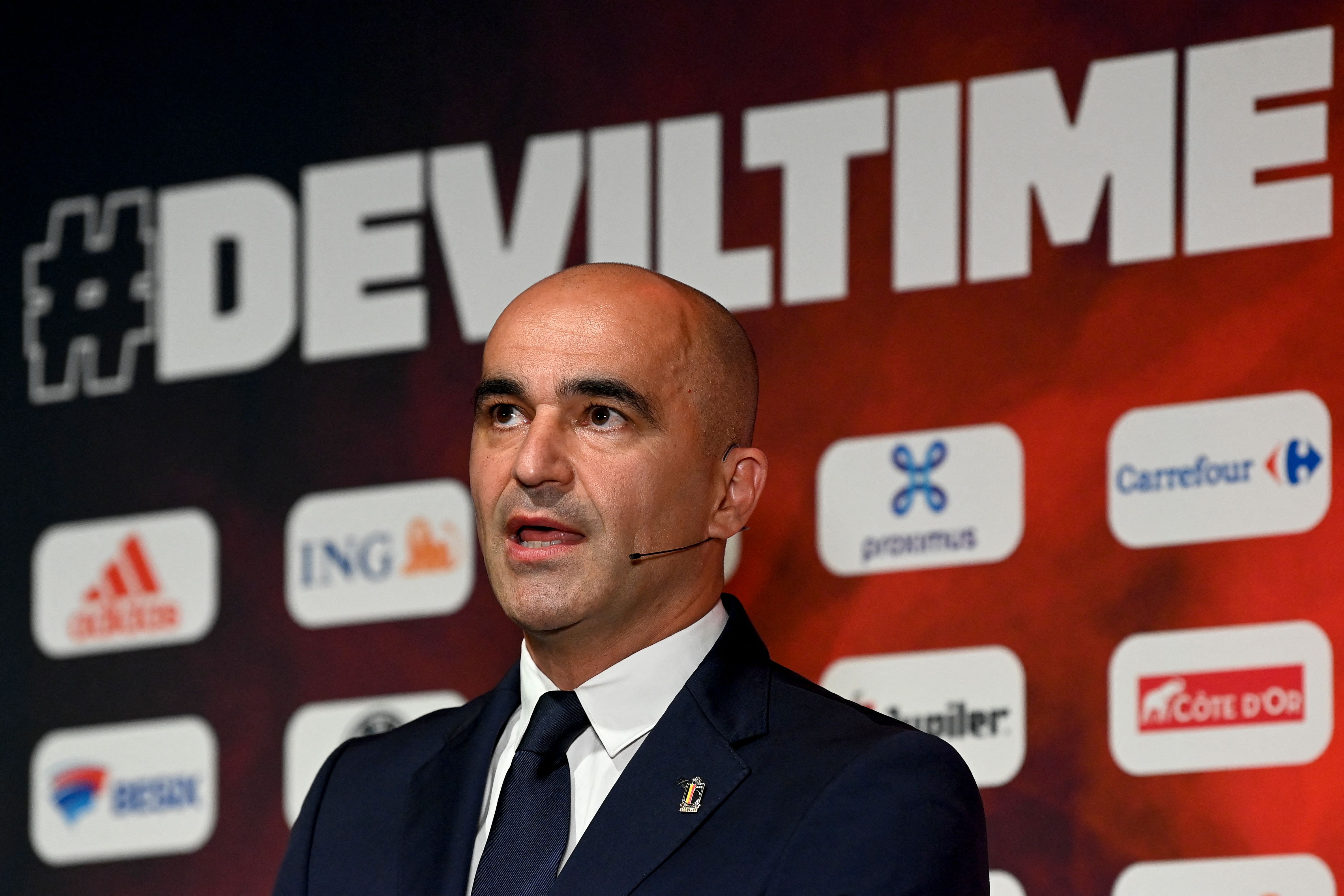 Pelatih timnas Belgia Roberto Martinez