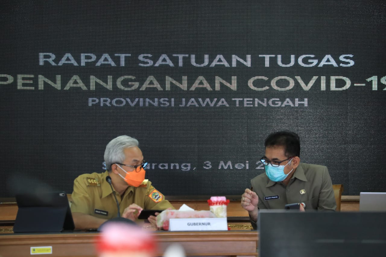 Ganjar Petakan Daerah Zona Hijau dan Kuning untuk Salat Idul Fitri