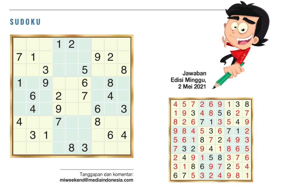Sudoku Edisi 9 Mei 2021