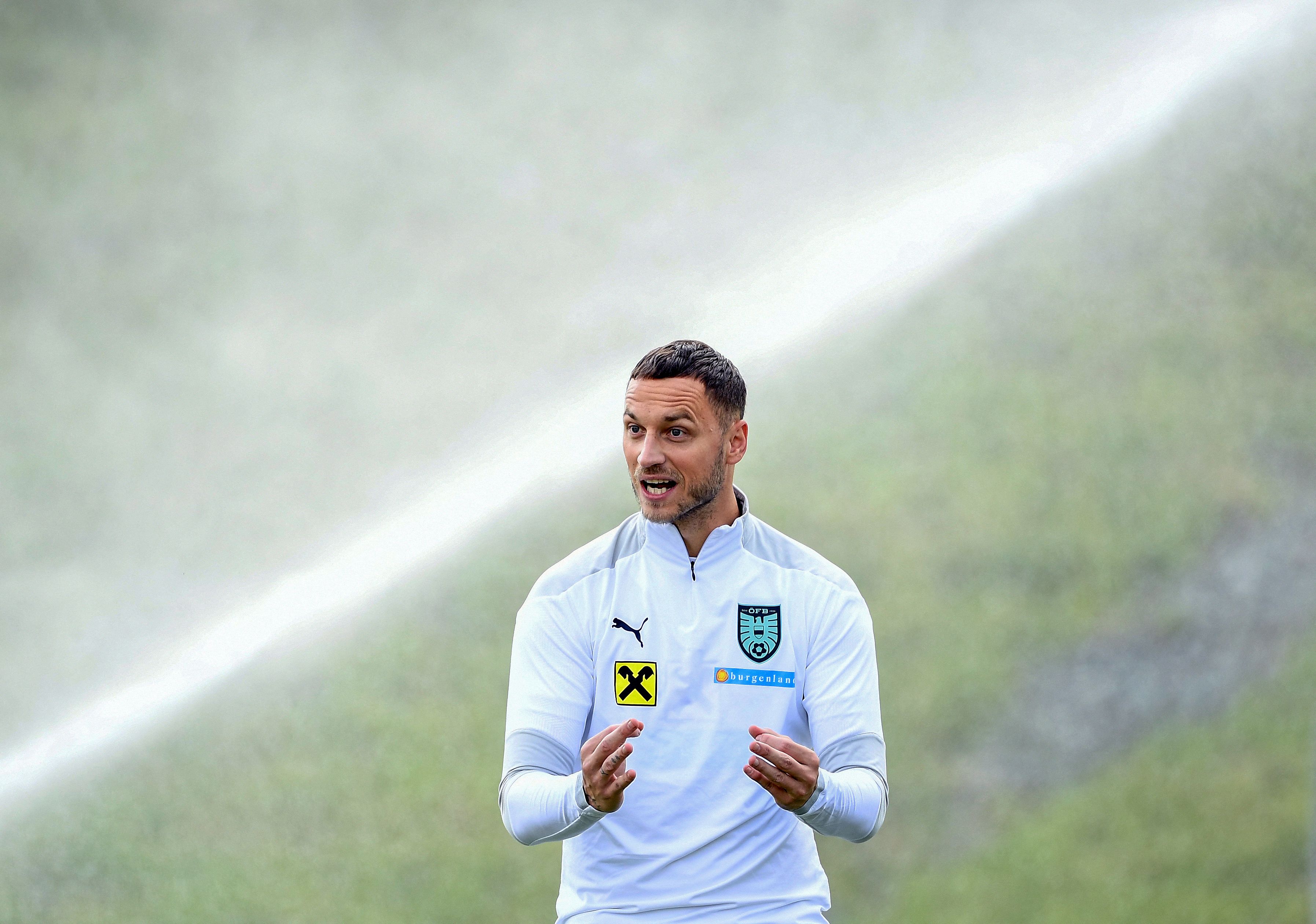 Penyerang Austria Marko Arnautovic