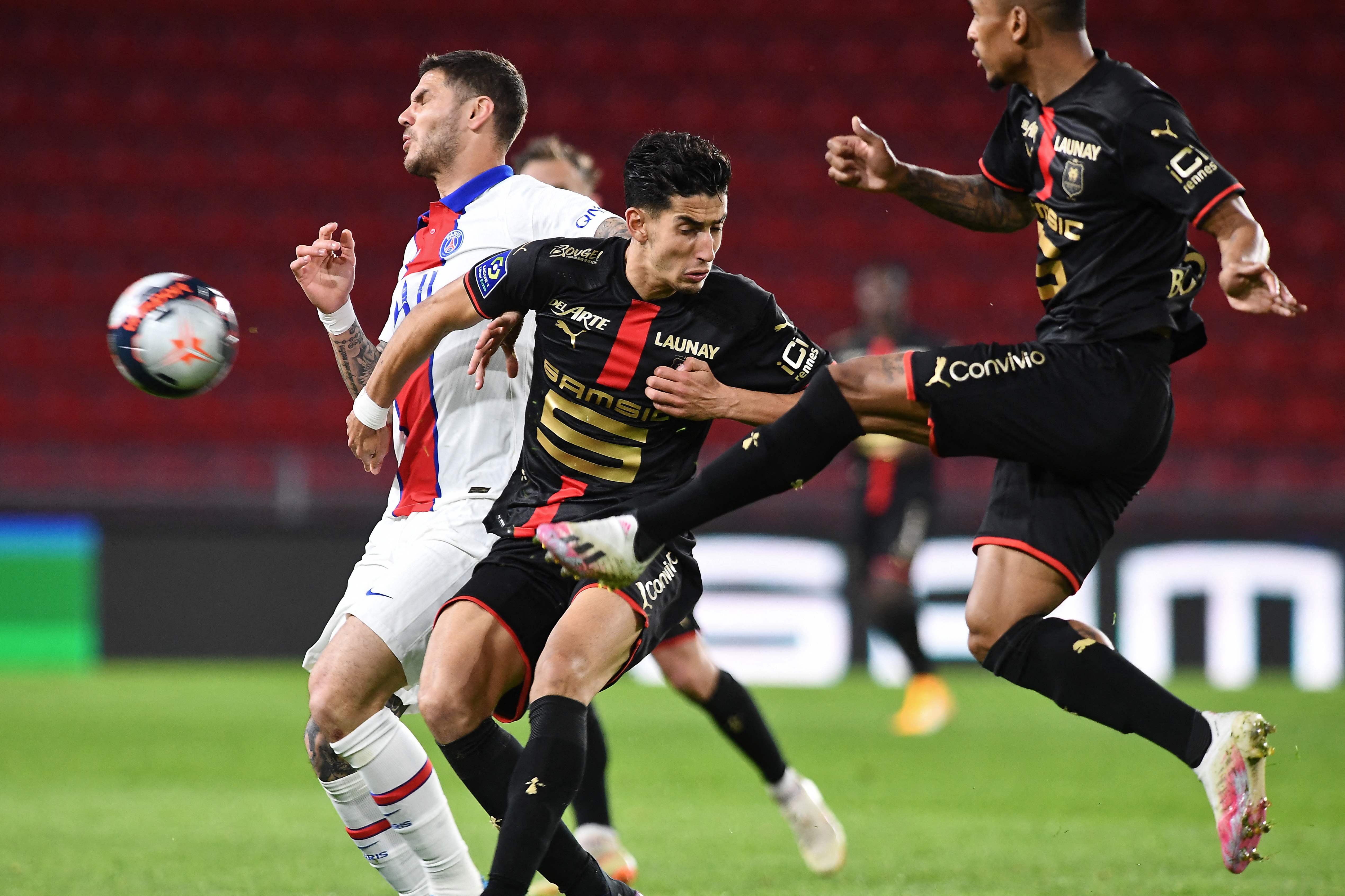 Laga Ligue 1 antara Rennes dan PSG.