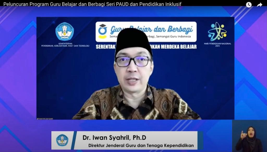 Direktur Jenderal Guru dan Tenaga Kependidikan (Dirjen GTK), Iwan Syahril.