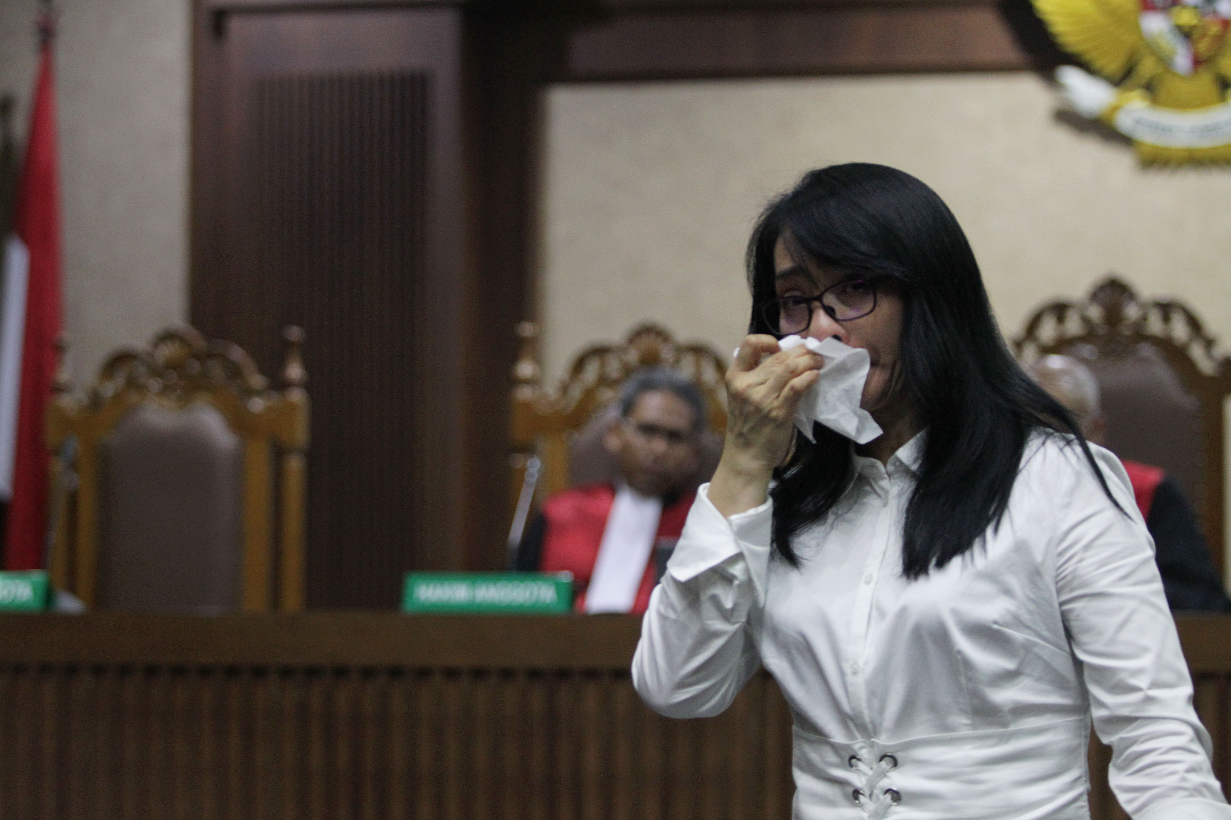 Eks Bupati Talaud Sri Wahyumi Manalip, yang terjerat kasus suap proyek revitalisasi pasar.