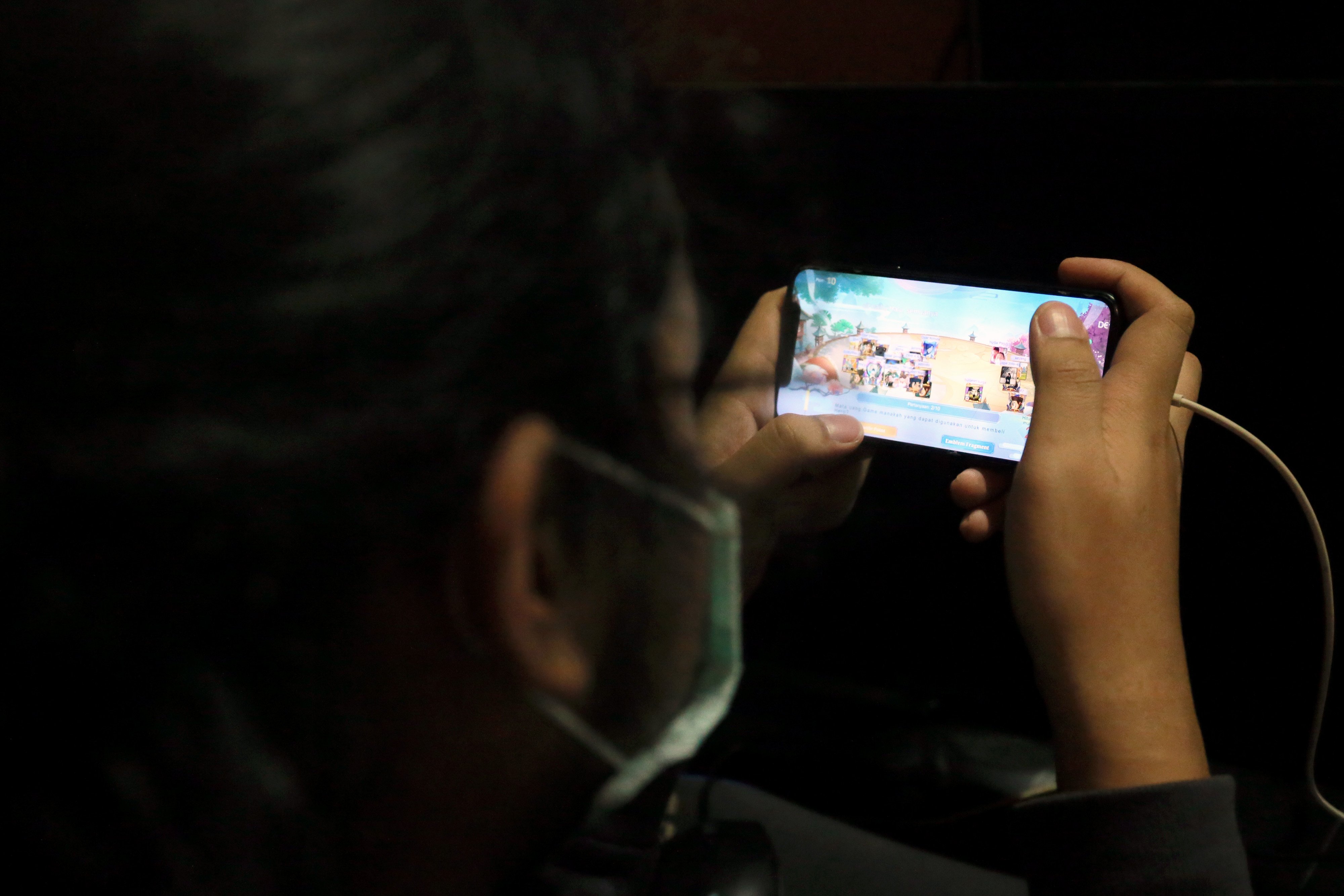 Ilustrasi pemain dalam kompetisi esport