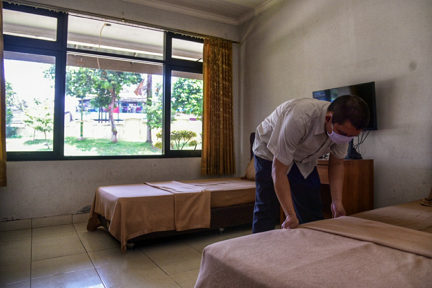 Ilustrasi lokasi isolasi mandiri covid-19