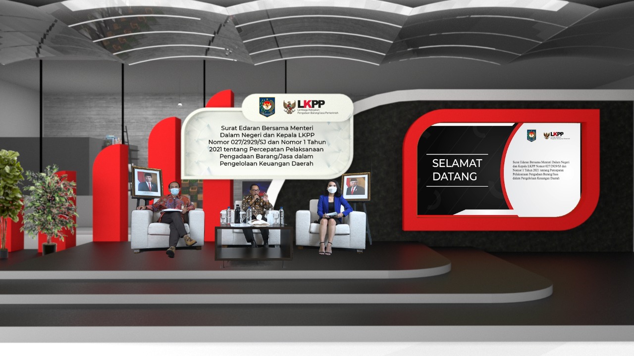 Diskusi virtual LKPP mengenai realisasi belanja daerah