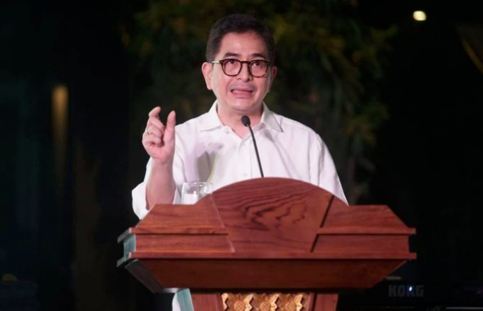 Calon Ketua Umum Kadin Arsjad Rasjid.  