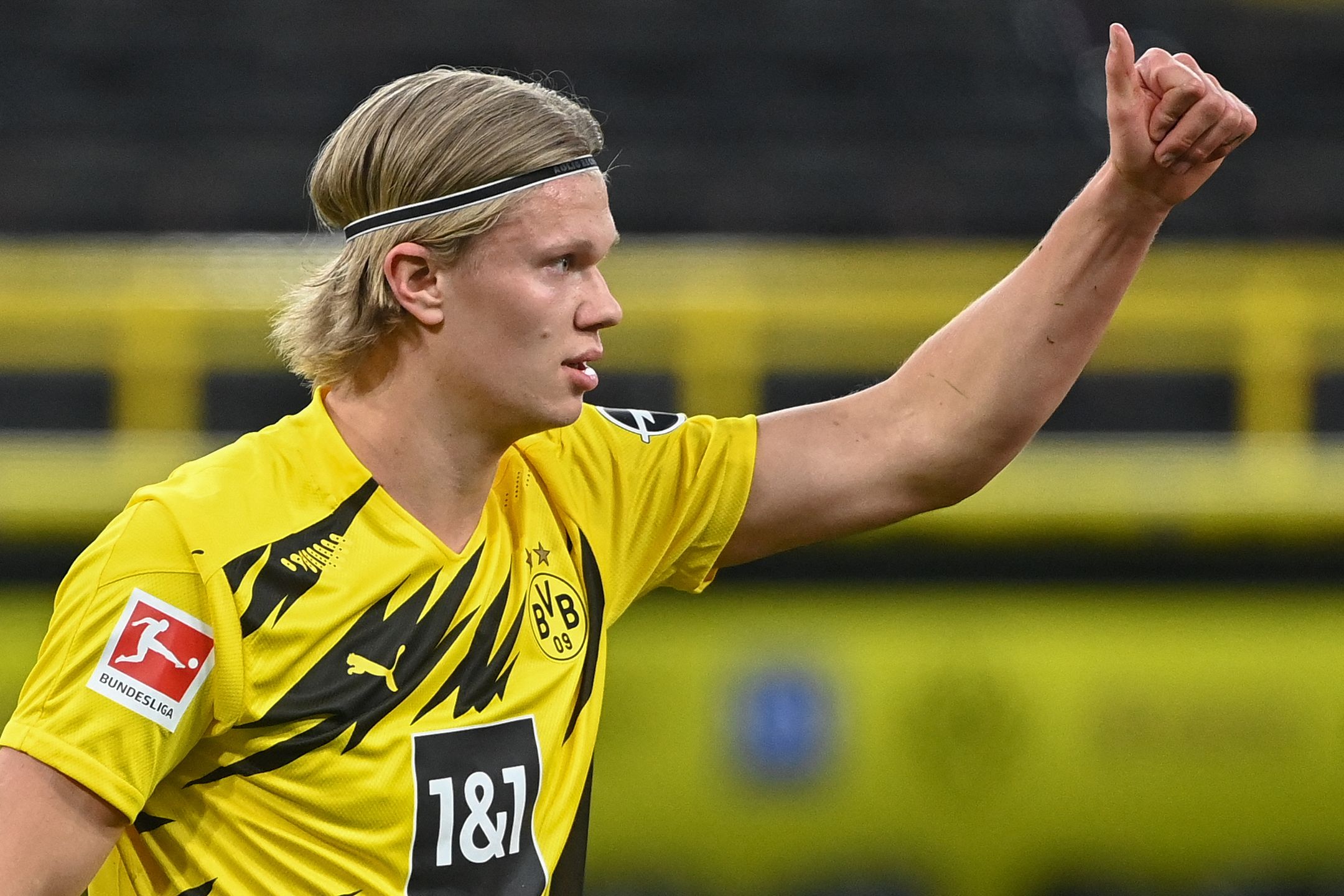 Penyerang Borussia Dortmund Erling Braut Haaland