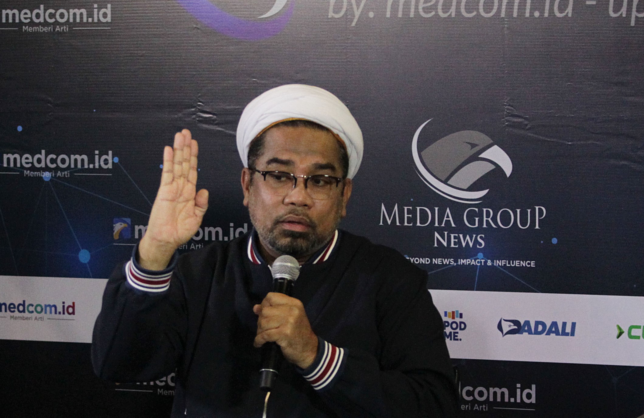 Tenaga Ahli Utama Kantor Staf Presiden Ali Mochtar Ngabalin dalam acara diskusi.