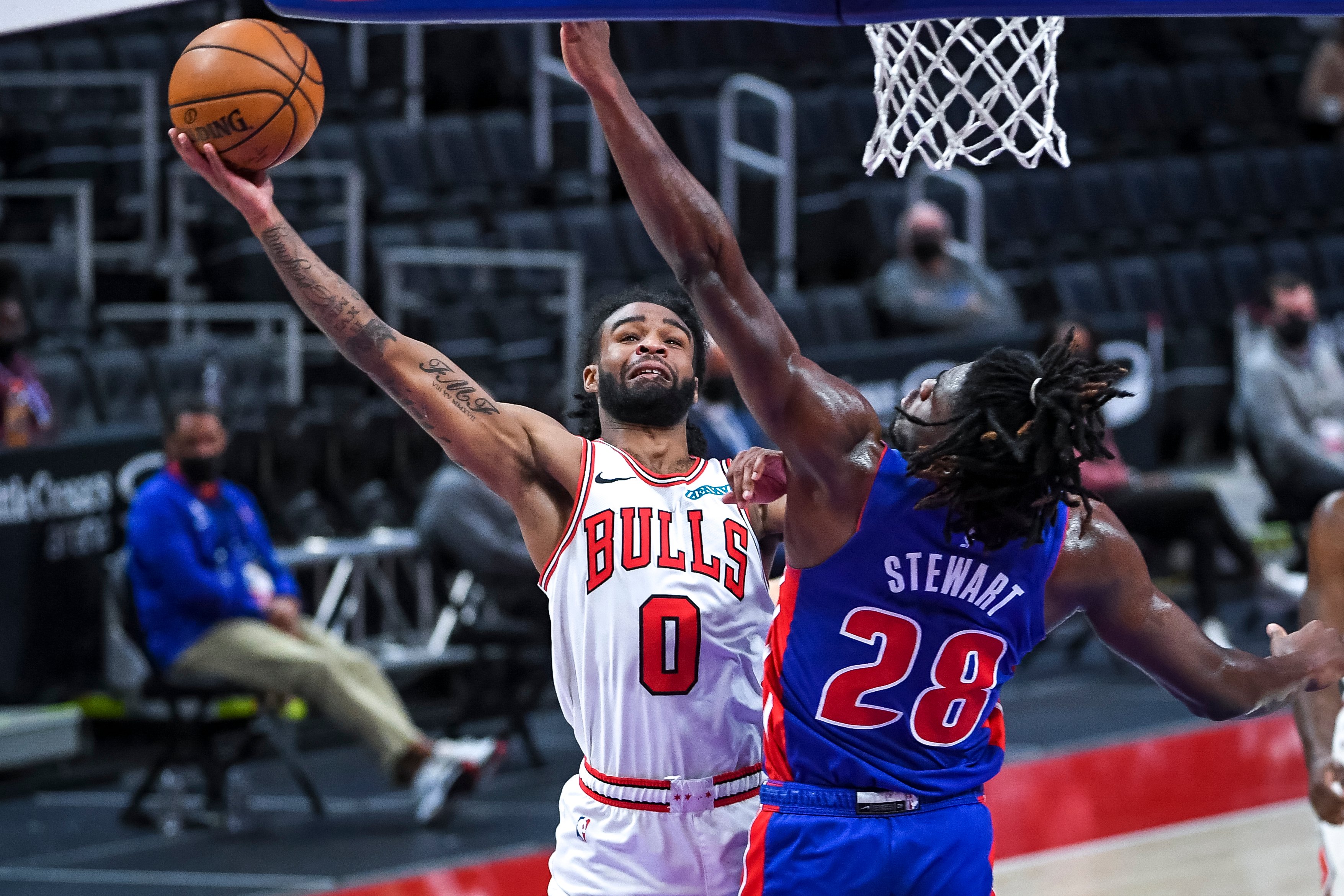 Laga NBA antara Chicago Bulls dan Detroit Pistons