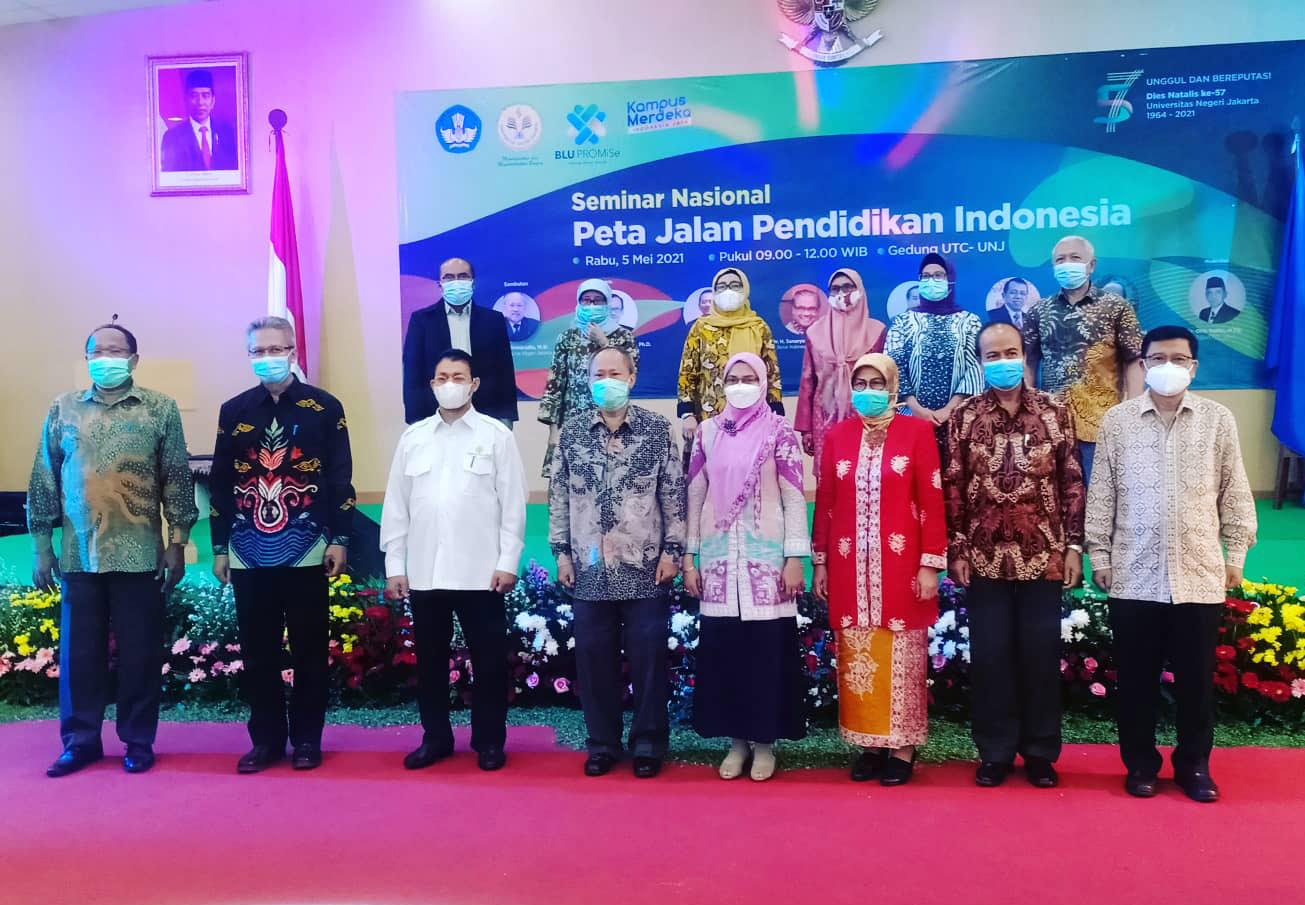Seminar 'Peta Jalan Pendidikan Indonesia Menuju Tahun 2035' yang digelar UNJ, Rabu (5/5). 