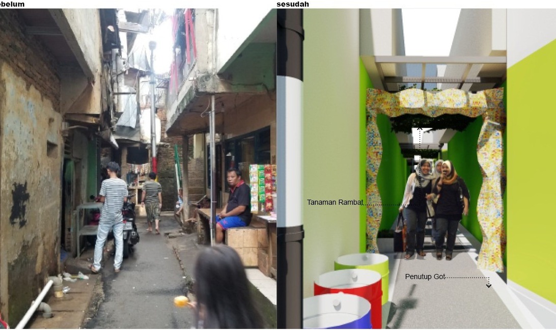 Ada 18 rumah dibedah dan 24 rumah bedah tampak dibangun dengan konsep bedah kawasan. 