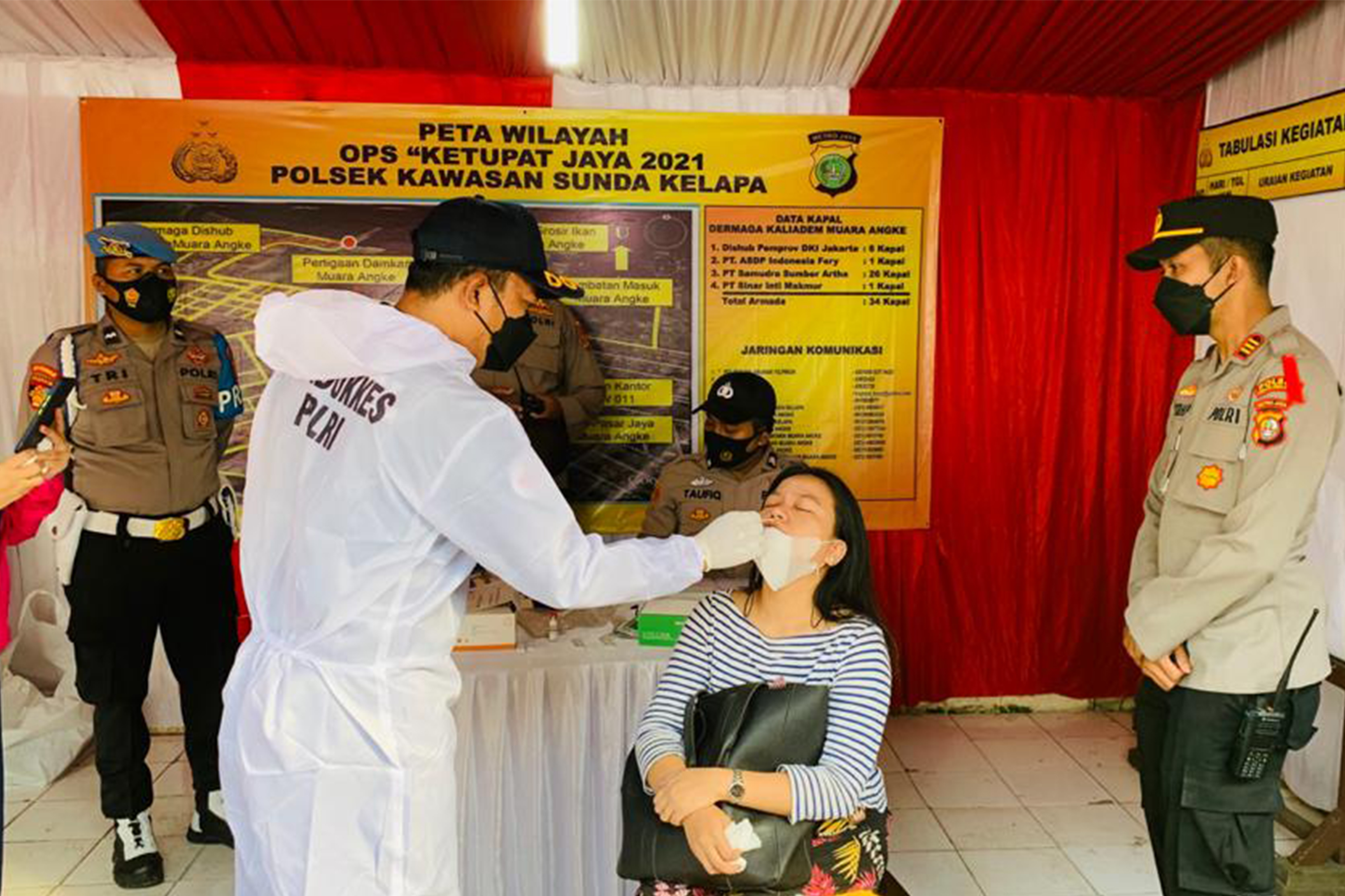 Polres Tanjung Priok Antisipasi Kasus Covid-19 Pascalebaran