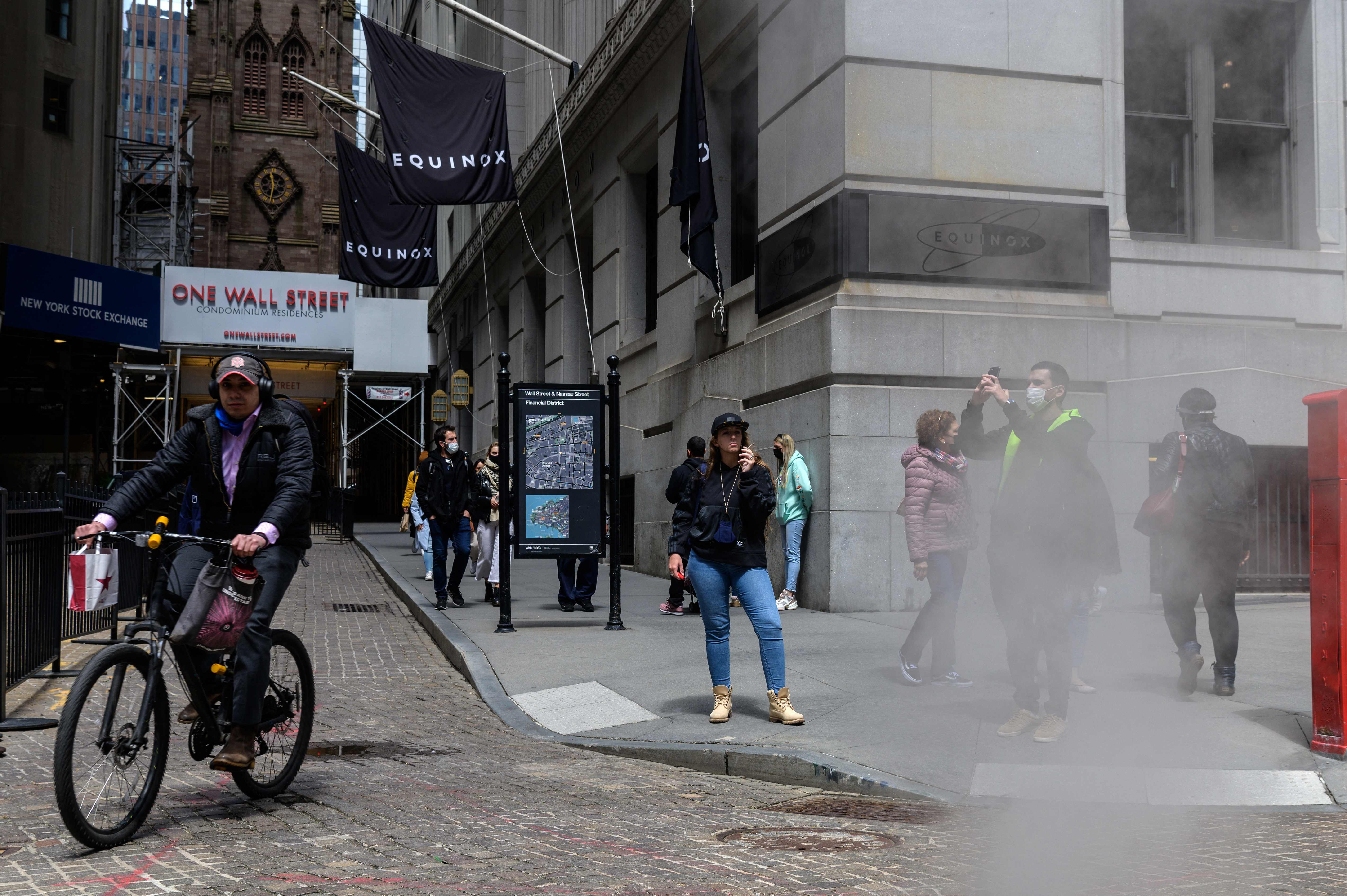 Warga AS di dekat Wall Street