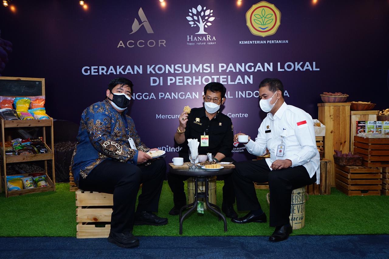 Acara Gerakan Konsumsi Pangan Lokal di Perhotelan yang diselenggarakan Kementan dan Hotel Accor Indonesia-Malaysia. 