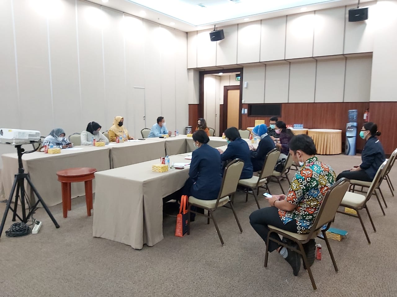 Kunjungan tim Dinas Kesehatan Tangsel ke Rumah Sakit Premier Bintaro terkait kesiapan vaksin Covid-19 gotong-royong. 